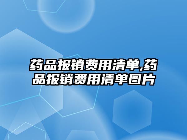 藥品報銷費用清單,藥品報銷費用清單圖片