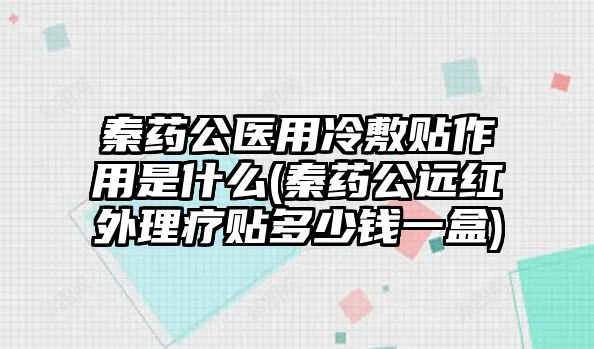 秦藥公醫(yī)用冷敷貼作用是什么(秦藥公遠(yuǎn)紅外理療貼多少錢一盒)