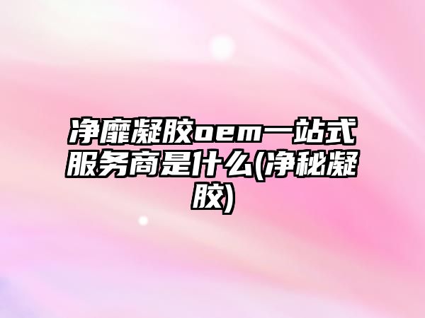 凈靡凝膠oem一站式服務商是什么(凈秘凝膠)