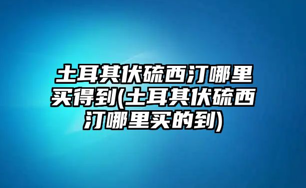 土耳其伏硫西汀哪里買得到(土耳其伏硫西汀哪里買的到)